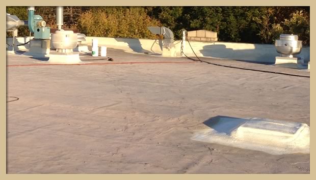 Roof Coating Restoration before